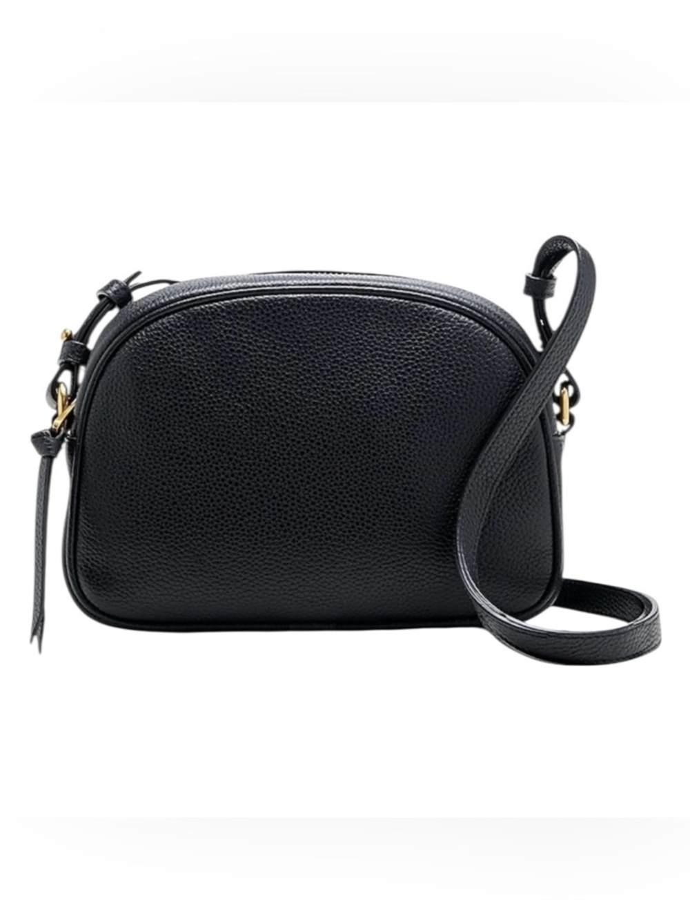 J. Crew Devon‎ Camera Bag Black Leather Crossbody